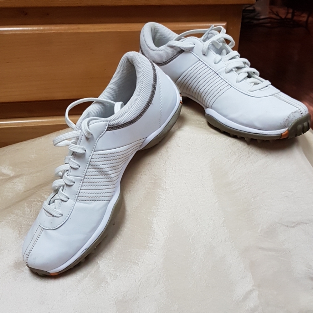 white Nike Golf shoes